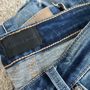 Buckle Black Blue Denim Jeans